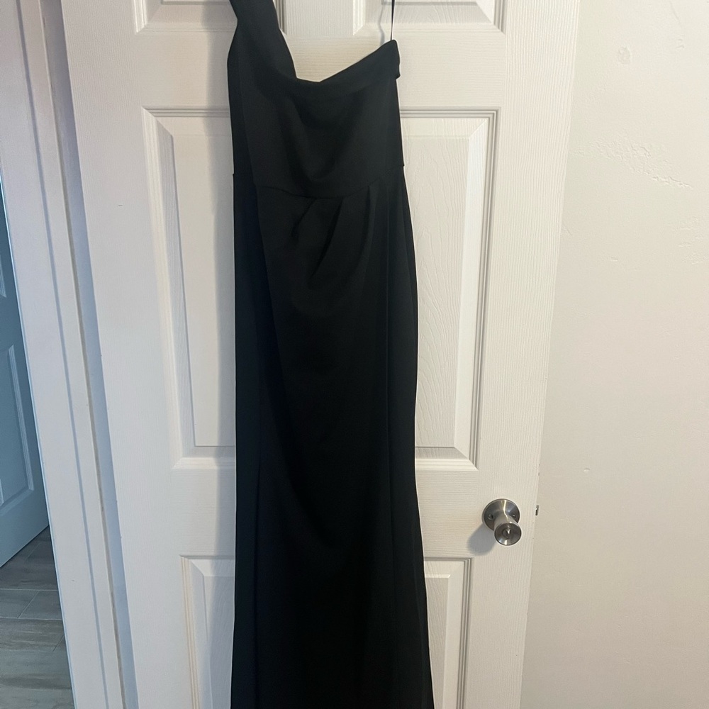 Windsor Susana Asymmetric Off the Shoulder Mermaid Gown